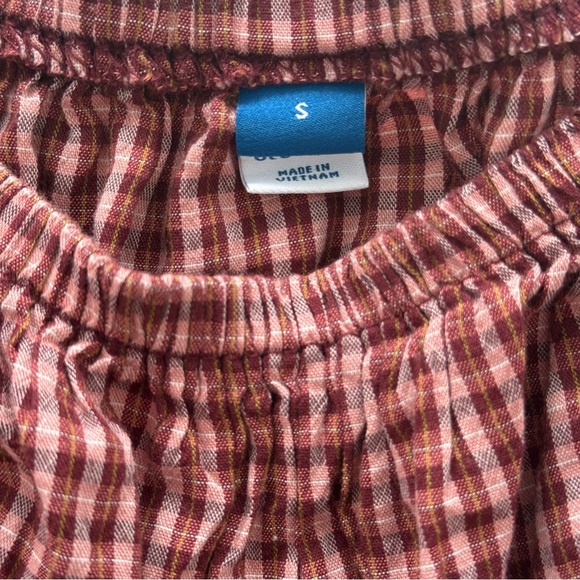 Old Navy Red Gingham Tiered Mini Dress | Size S - Picture 3 of 4